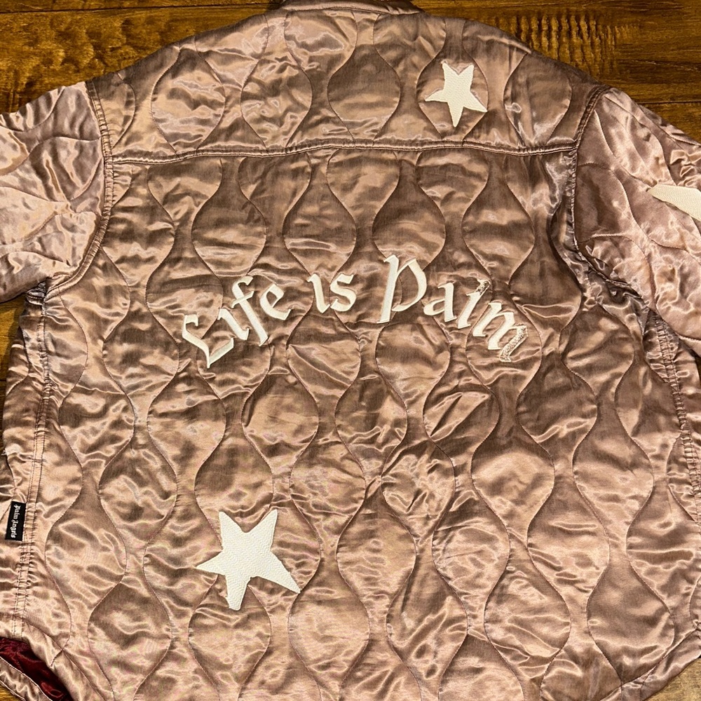 Quilted satin palm angels jacket - Picture 2 of 10